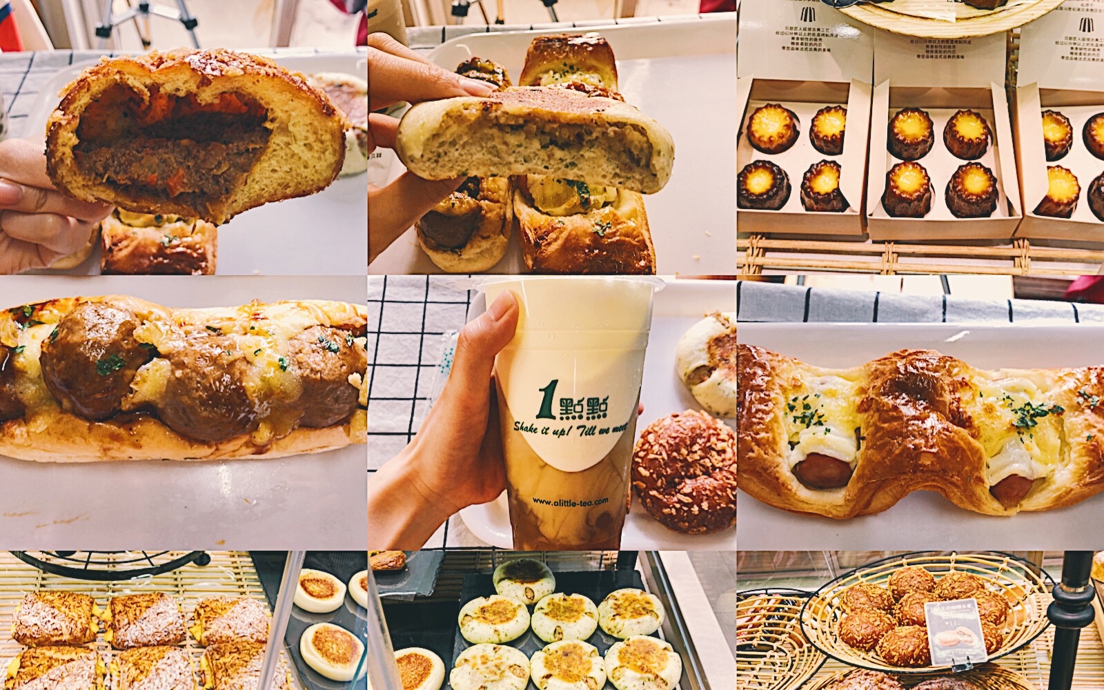 吃播〕巴黎贝甜|卡娜蕾 棒棒搭牛丸三明治 香肠巧心起酥 牛肉饼