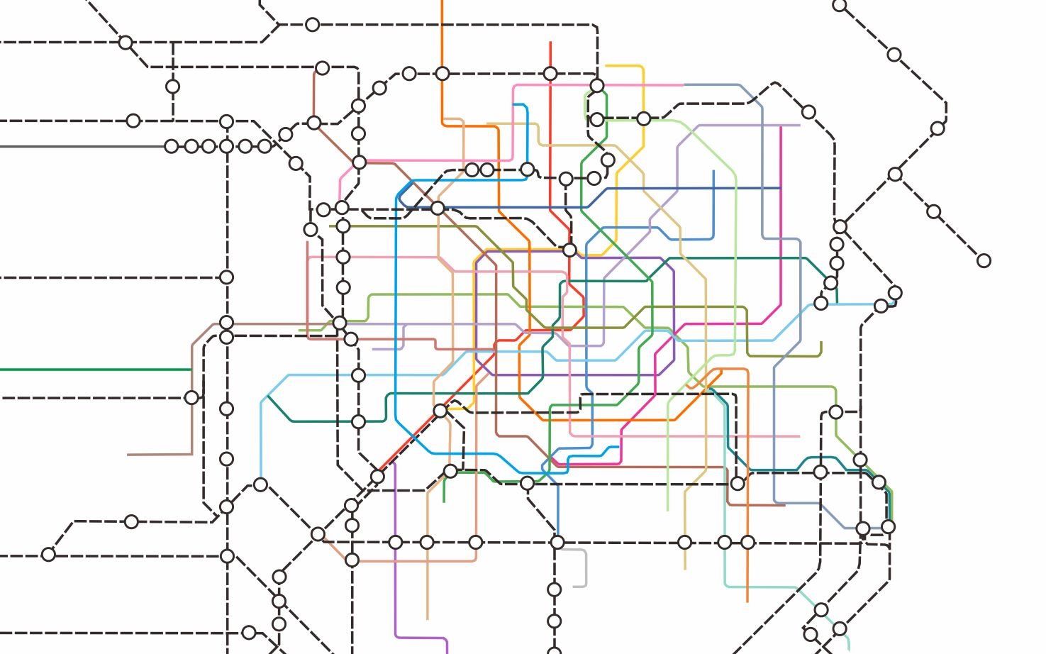 上海軌道交通2050演示,滬舟城際?浦東鐵路改造?