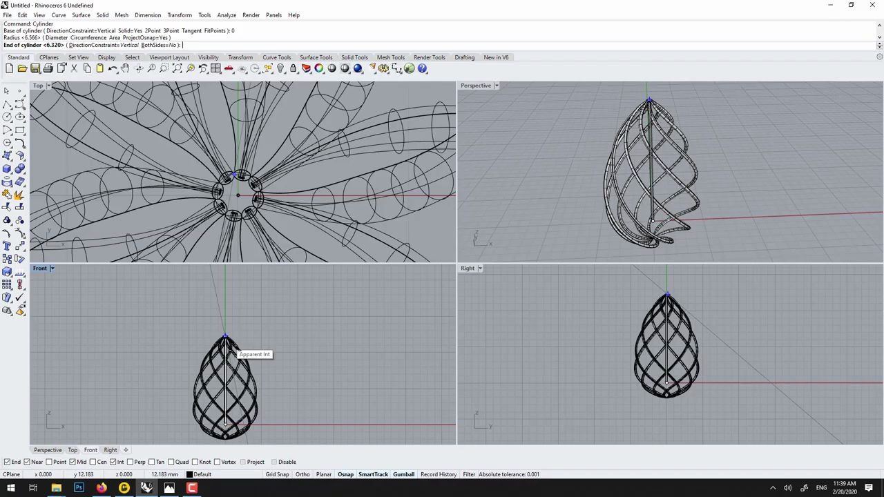 rhino3d簡易彈簧模型建模