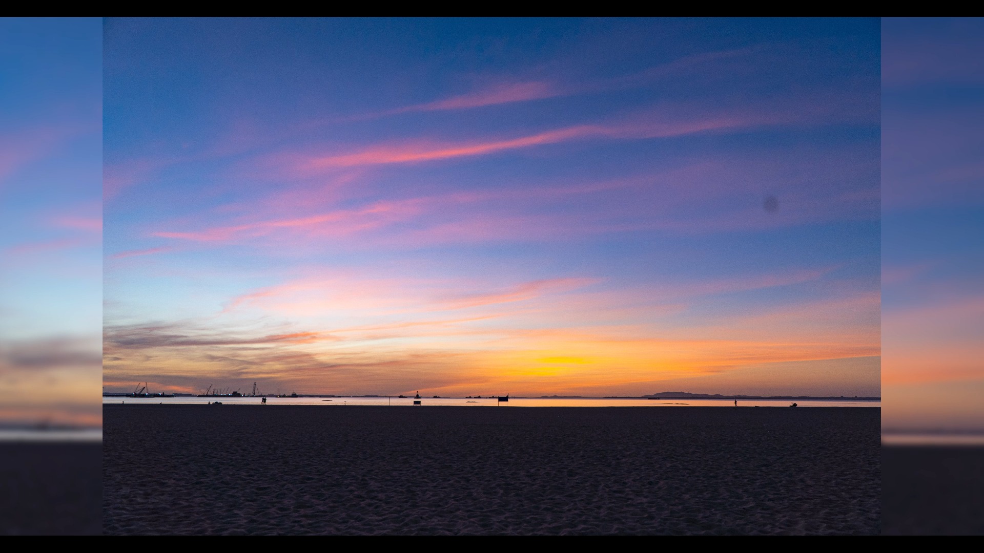 厦门观音山海滩日出延时