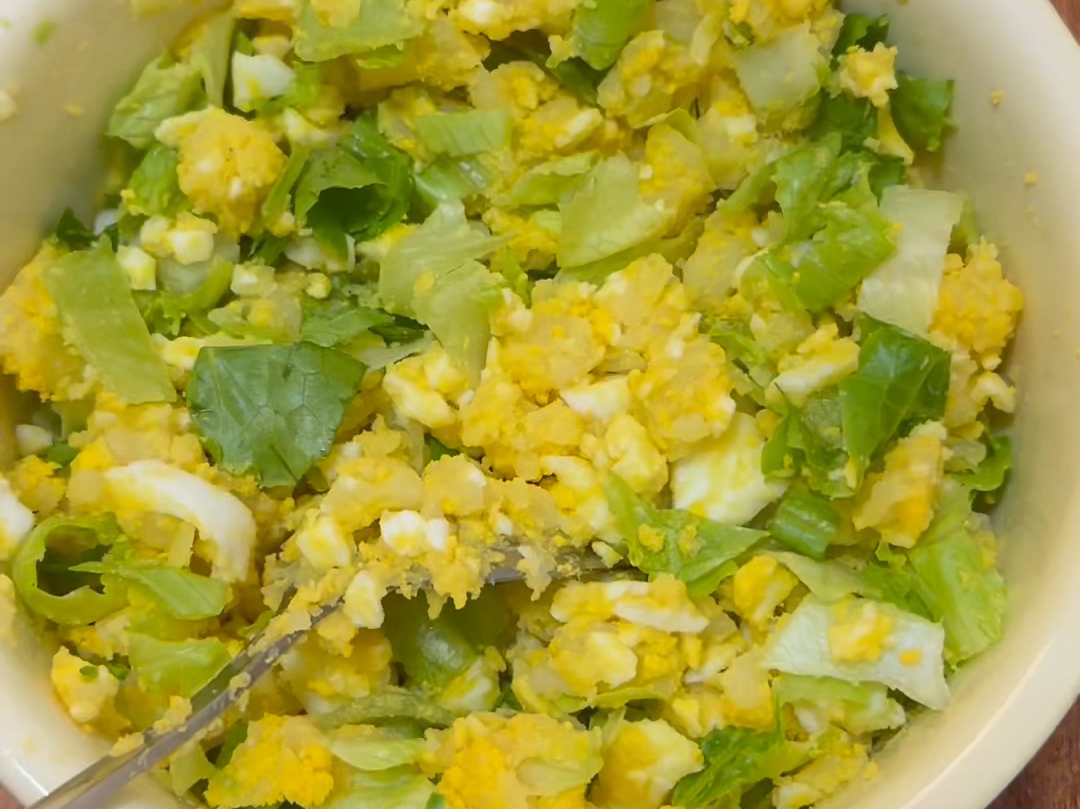 土豆泥生菜沙拉,超级无敌巨简单!