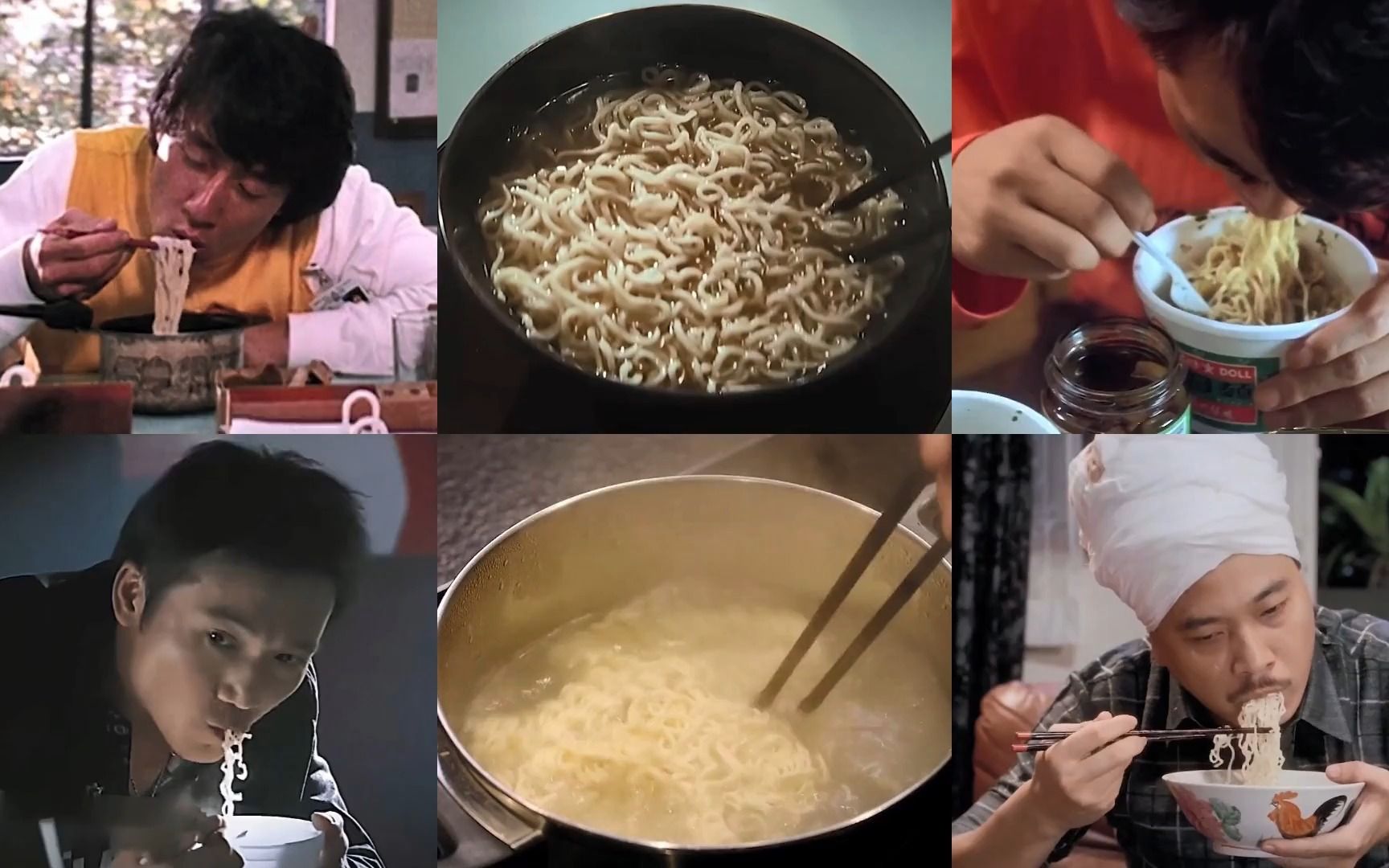 盘点港片吃泡面:刘德华吃面真讲究,一碗泡面配三道菜,吃的真香