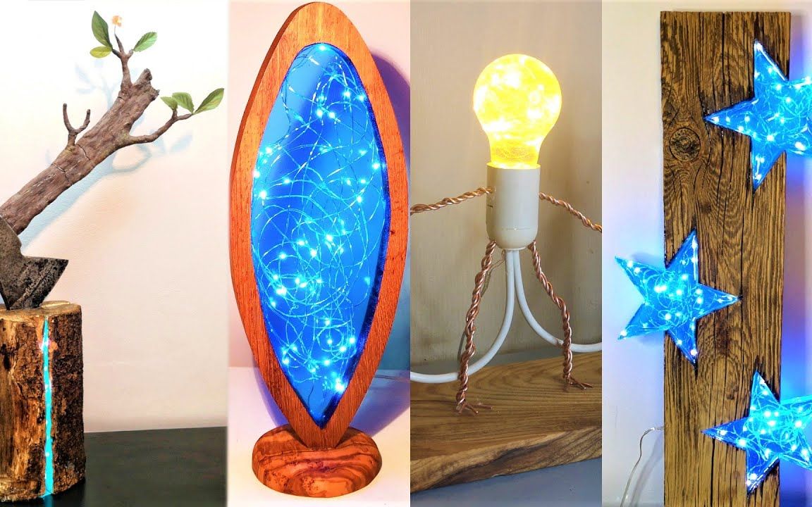 4 款环氧树脂灯diy 创意_哔哩哔哩_bilibili