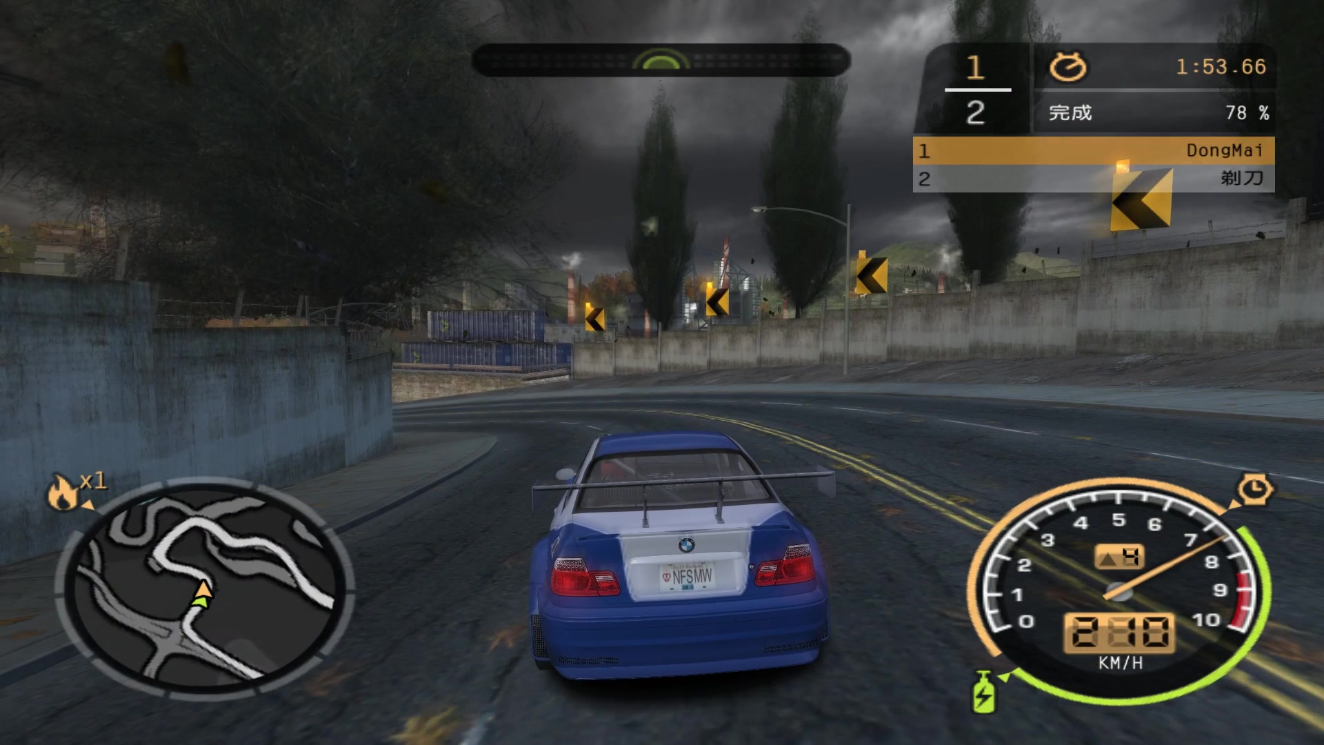 极品飞车9最高通缉雪佛莱cobaltss空气动力版一