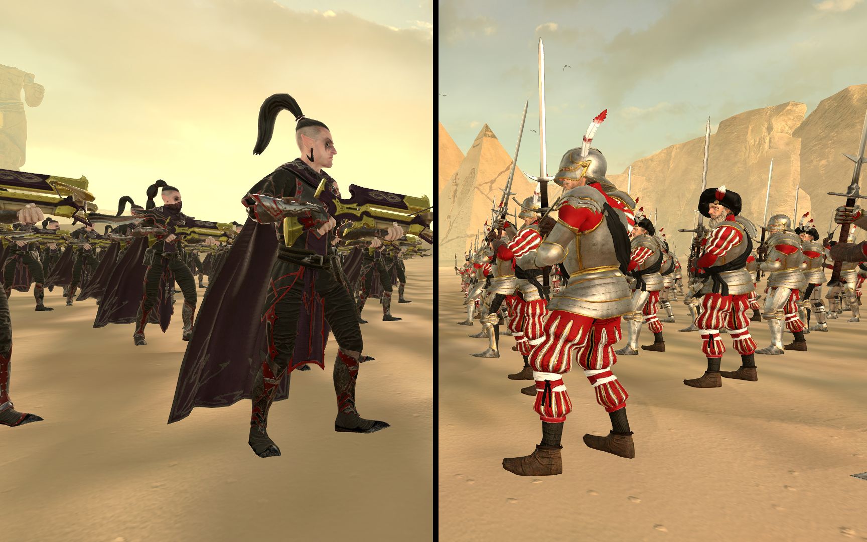 全面战争战锤2步兵测试暗影巨剑近战vs卡隆堡巨剑士