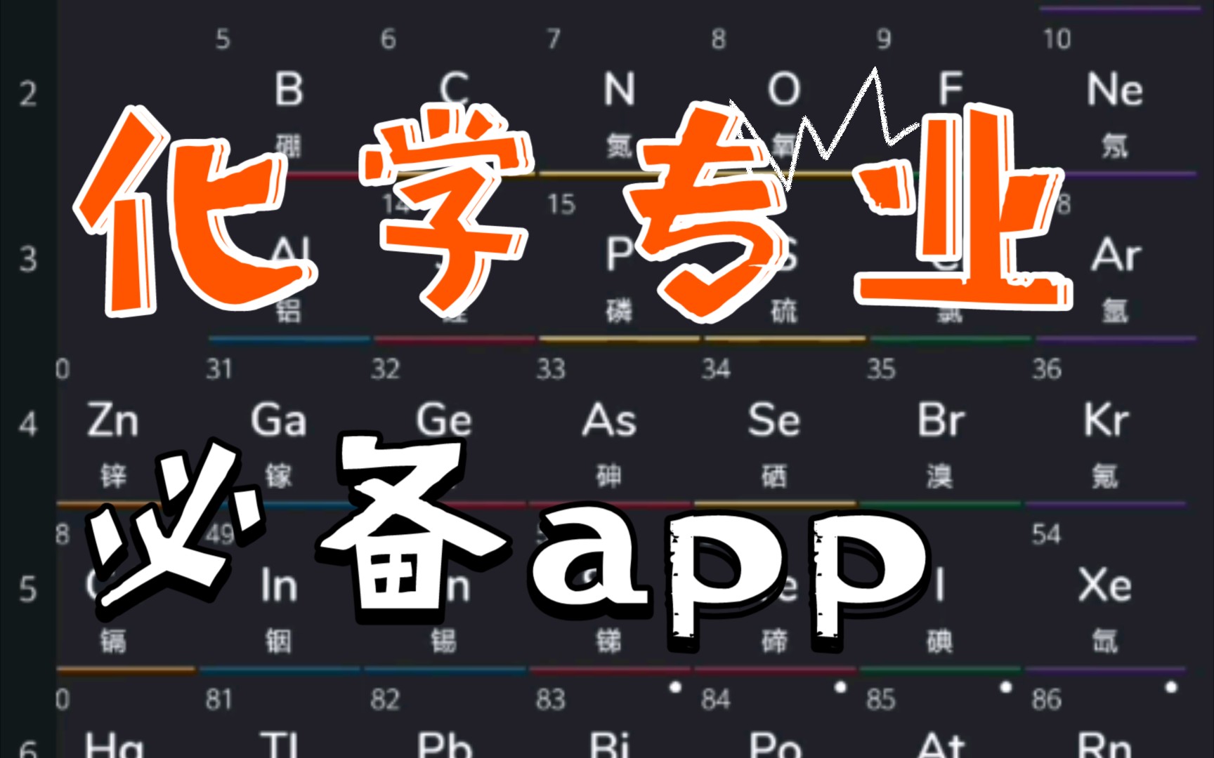 『软件分享』化学专业必备!实用的元素周期表app哔哩哔哩bilibili