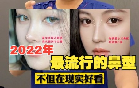 2022年最流行的鼻型哔哩哔哩bilibili