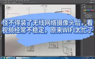 Descargar video: 怪不得装了无线网络摄像头后，看视频经常不稳定，原来WIFI太忙了