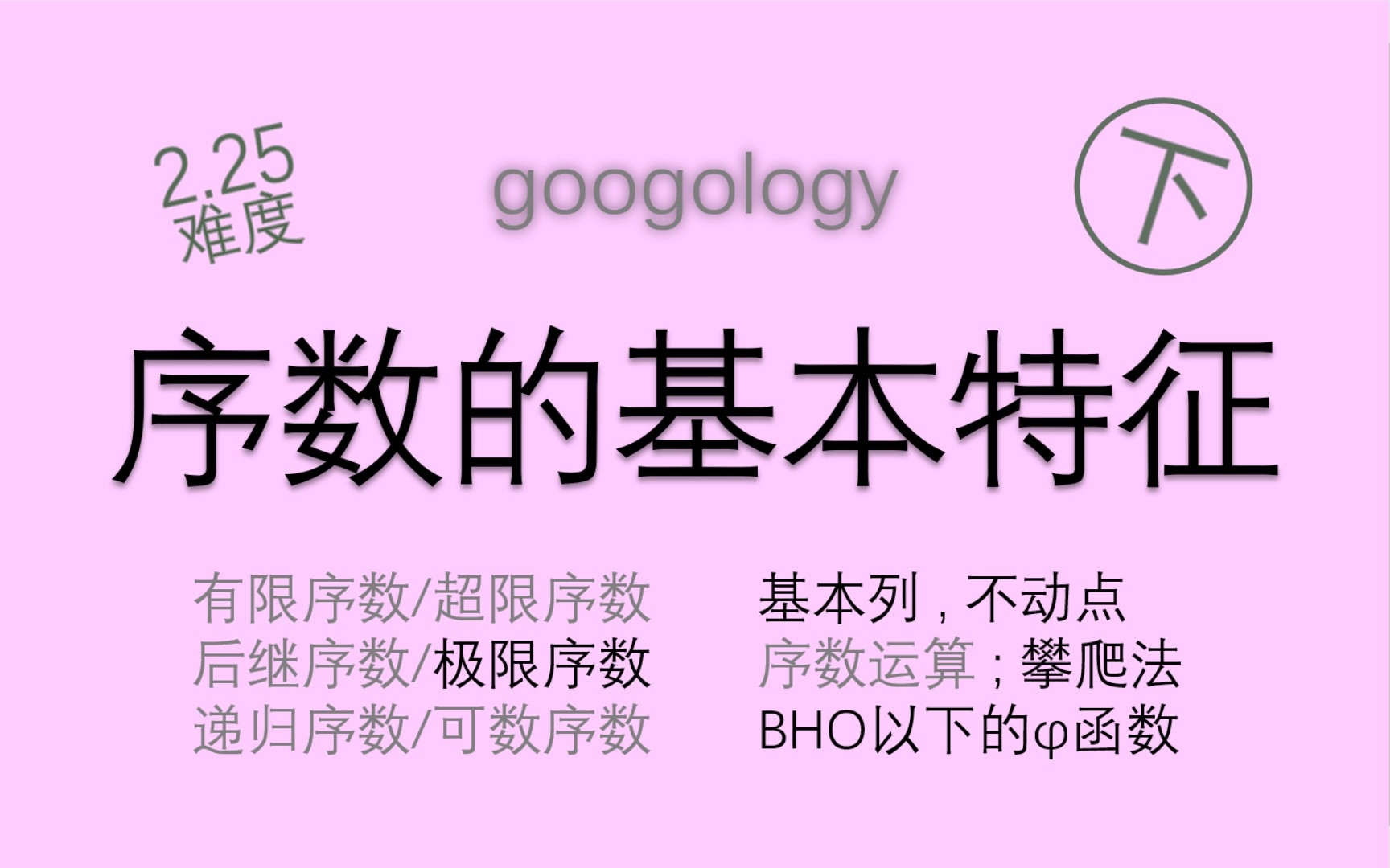 [图]【googology】序数的基本特征（下，2.25）