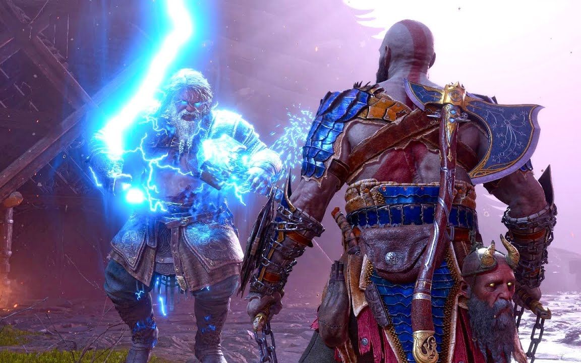 【战神】诸神黄昏 | 等级1奎托斯与索尔最后一战