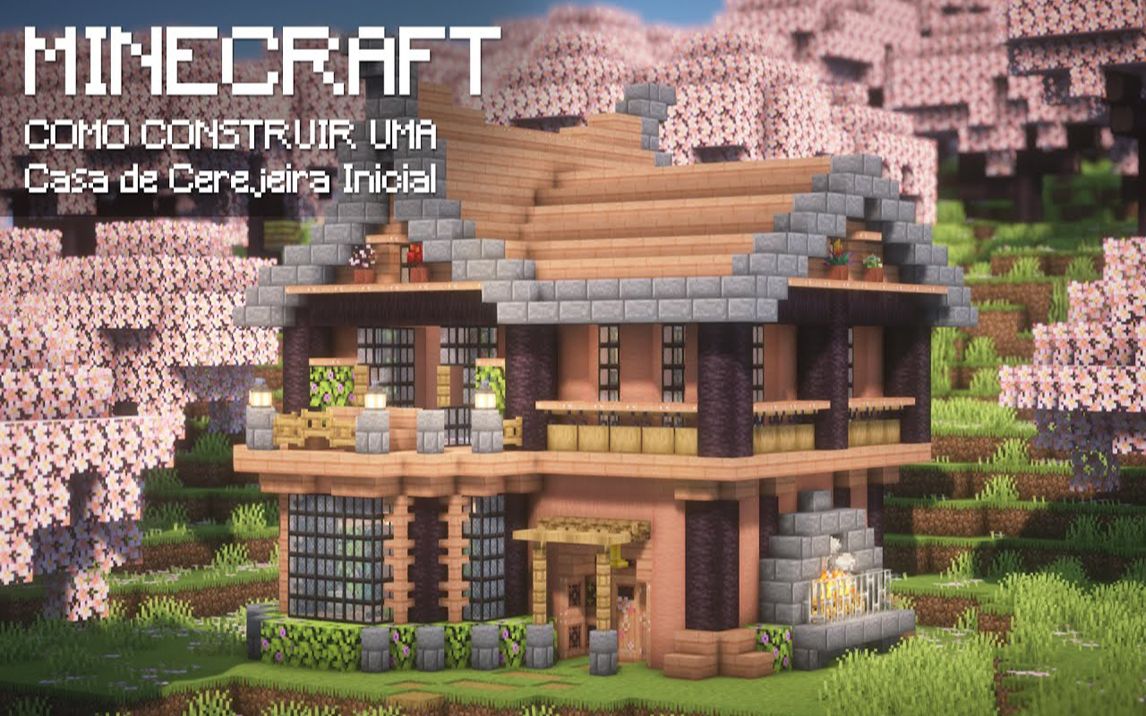 【minecraft建筑教程】如何建造完美的樱桃入门房屋