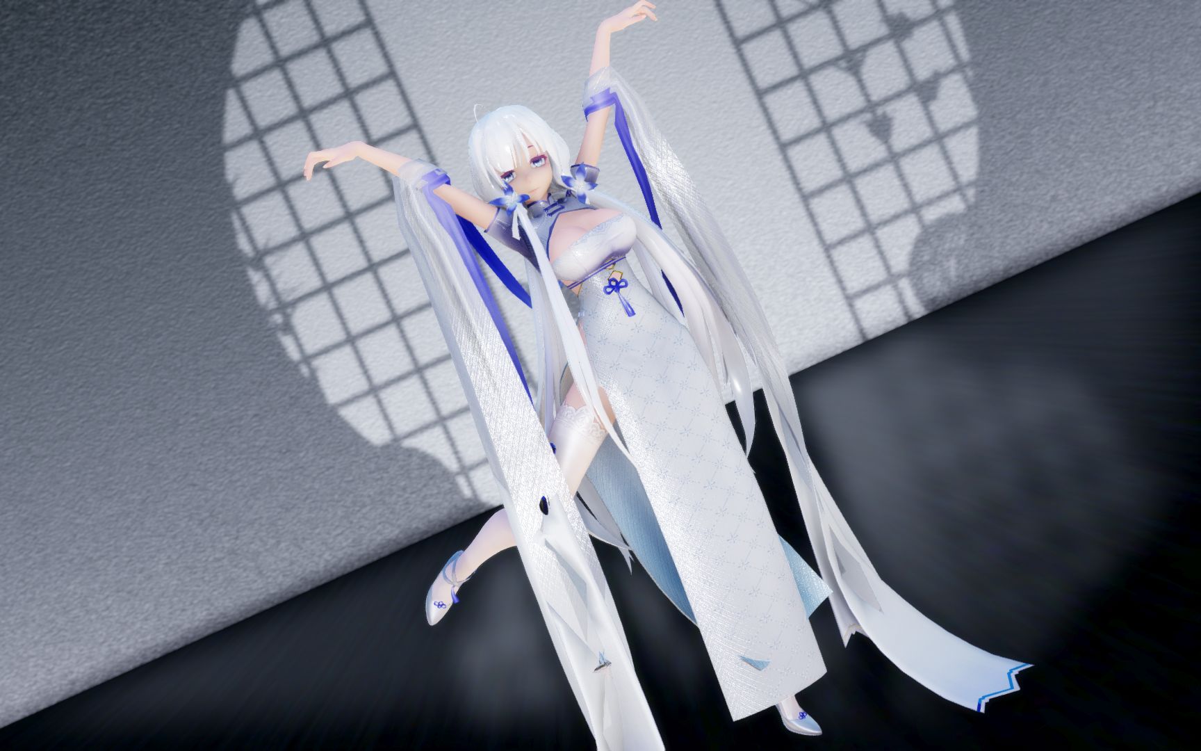 【mmd】旗袍 - 光辉 - 牵丝戏_哔哩哔哩 (゜-゜)つロ 干杯~-bilibili