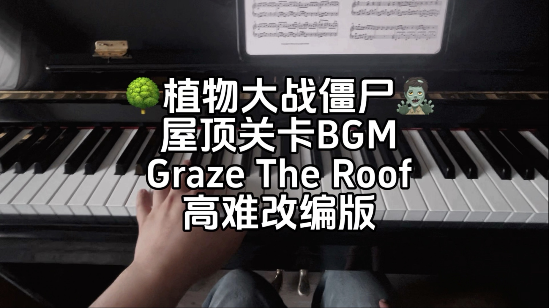 【钢琴/植物大战僵尸】屋顶关卡bgm高难度改编版