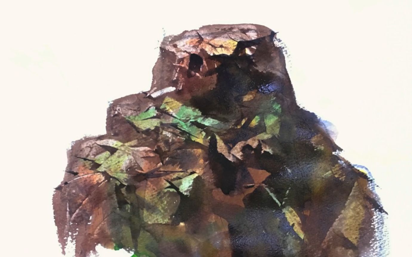 【水彩】水彩教程 |如何画岩石