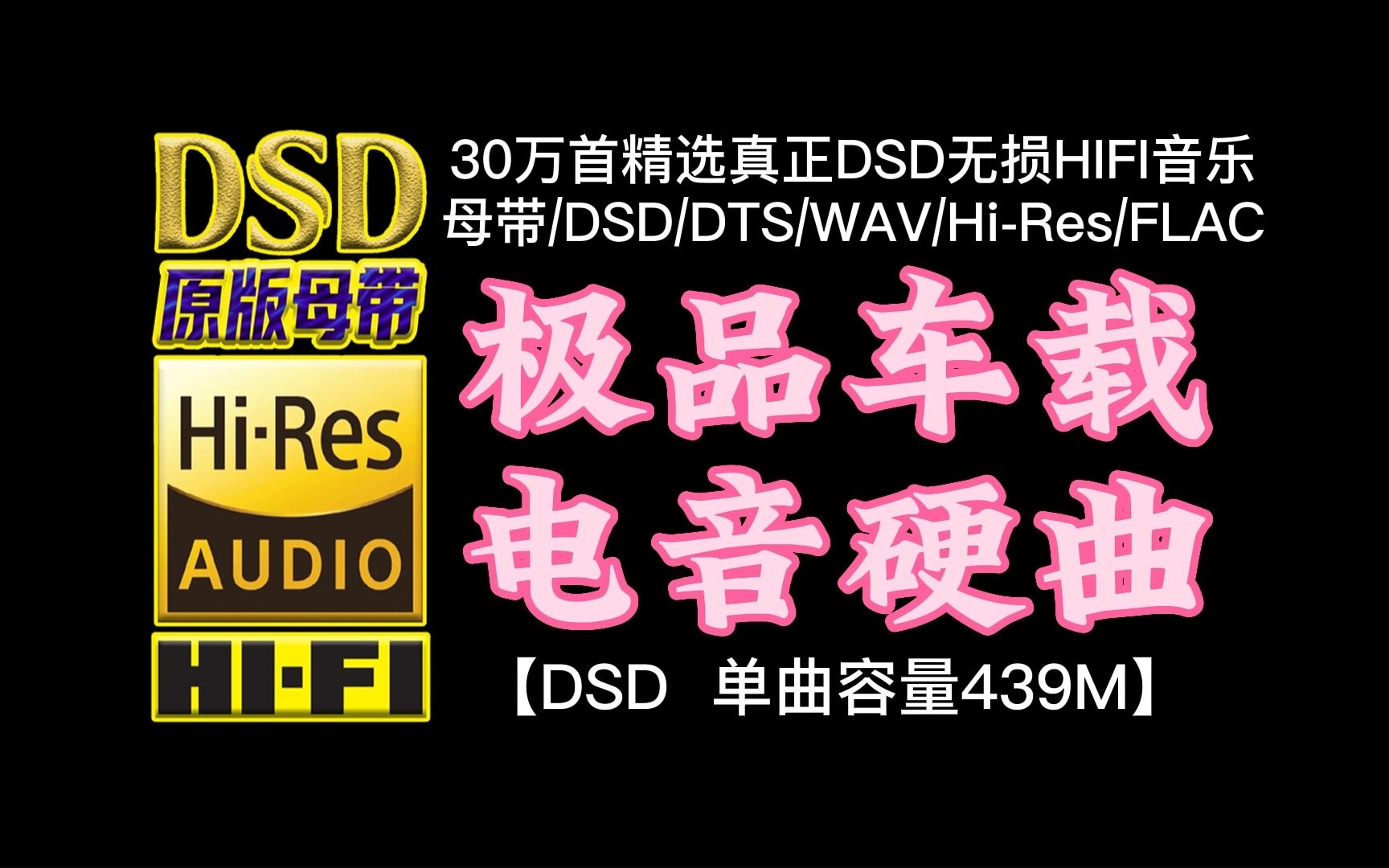 [图]跟着节奏动起来！极品车载硬曲DSD完整版，单曲容量439M【30万首精选真正DSD无损HIFI音乐，百万调音师制作】