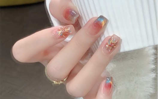 秋冬梦幻烟花猫眼美甲92#超好看的美甲#仙女必备#美甲款式推荐#高级