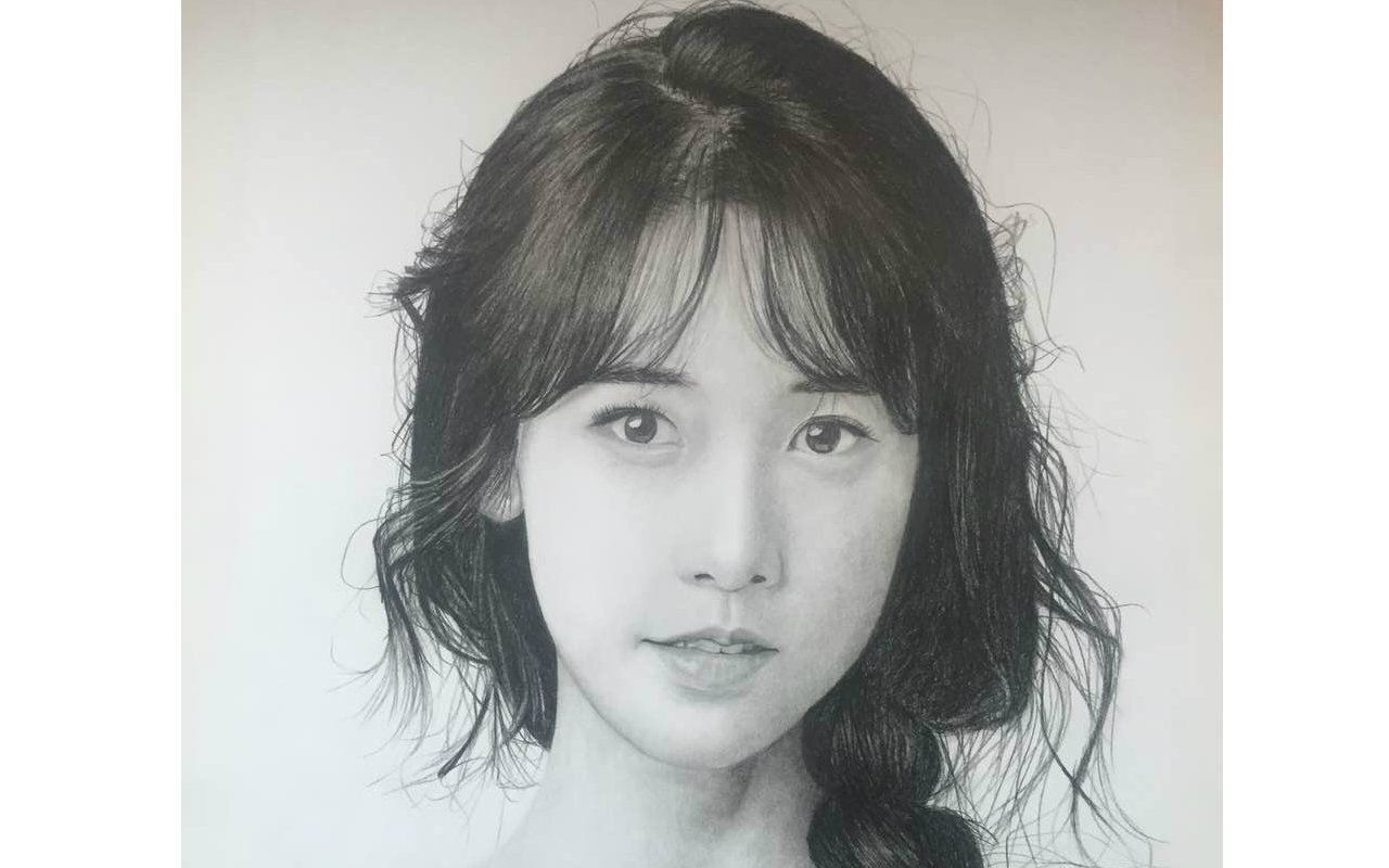 maple手绘 写实素描 少女时代林允儿