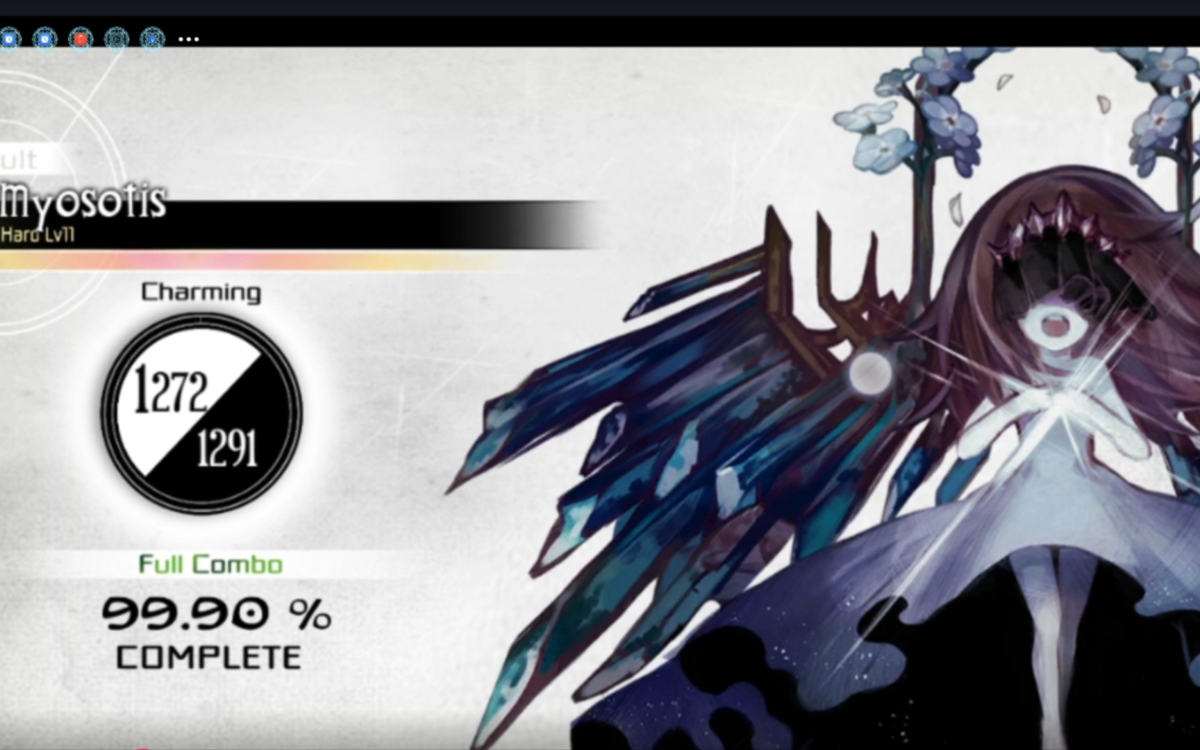 [图]【Deemo】Myosotis Hard11 FC 99.90% 录屏