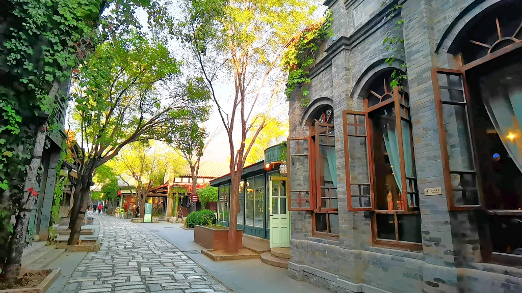 北京古北水镇的望京街,街道建筑怎么看都像西洋风格