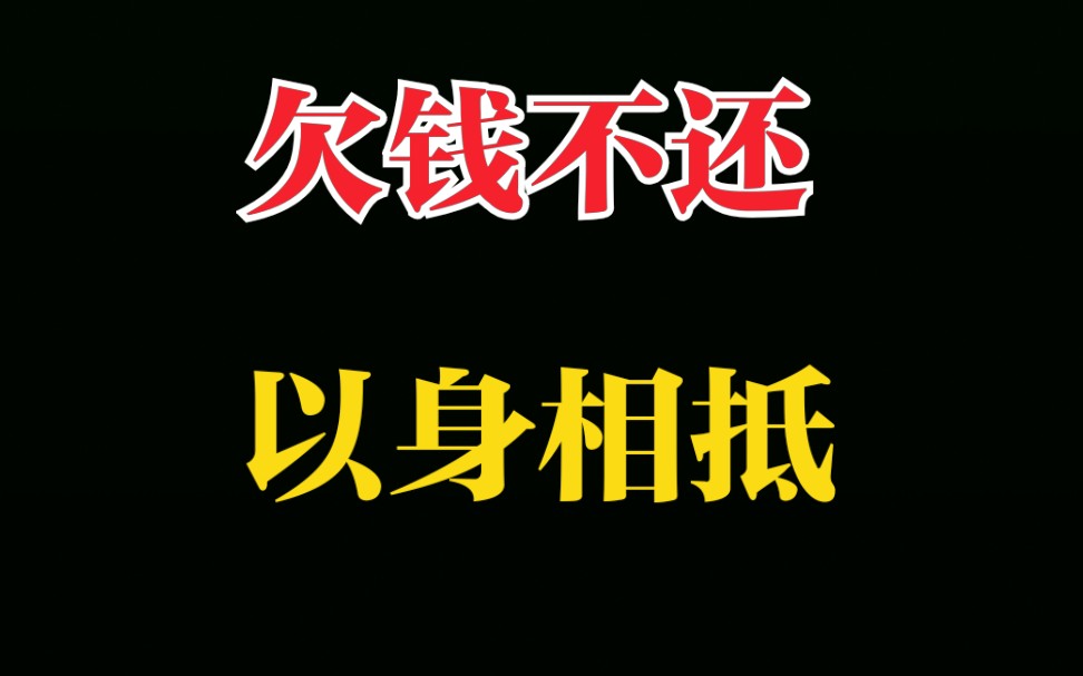 【当年万里觅封侯】欠了钱还不上怎么办?钟宛教你以身相抵,既得到了人又得到了钱,人财双赢哔哩哔哩bilibili