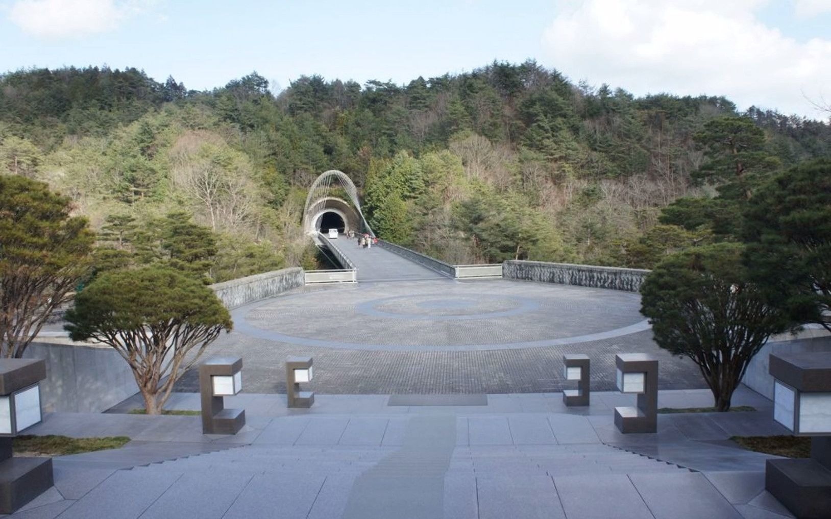 贝聿铭作品素描图 #艺术馆案例 日本美秀美术馆miho museum自拍分享