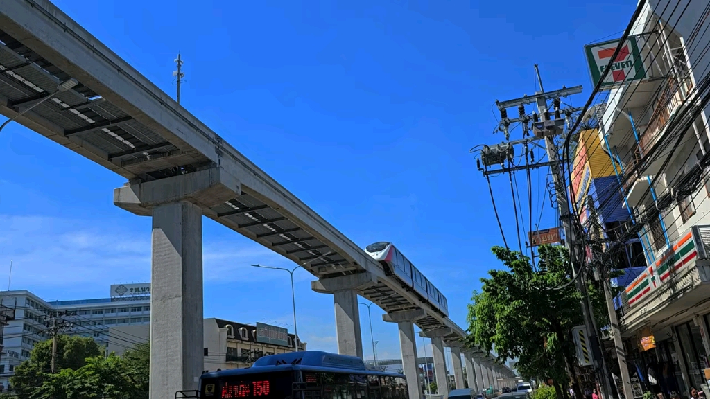 line粉線單軌列車視頻～monorail～鐵道鐵道鉄道軌道交通火車迷