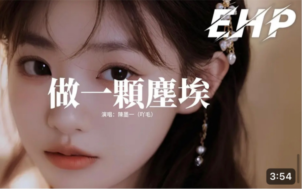 陈墨一(吖毛)- 做一颗尘埃『做一颗微小尘埃去经历 人生的起起落落,不