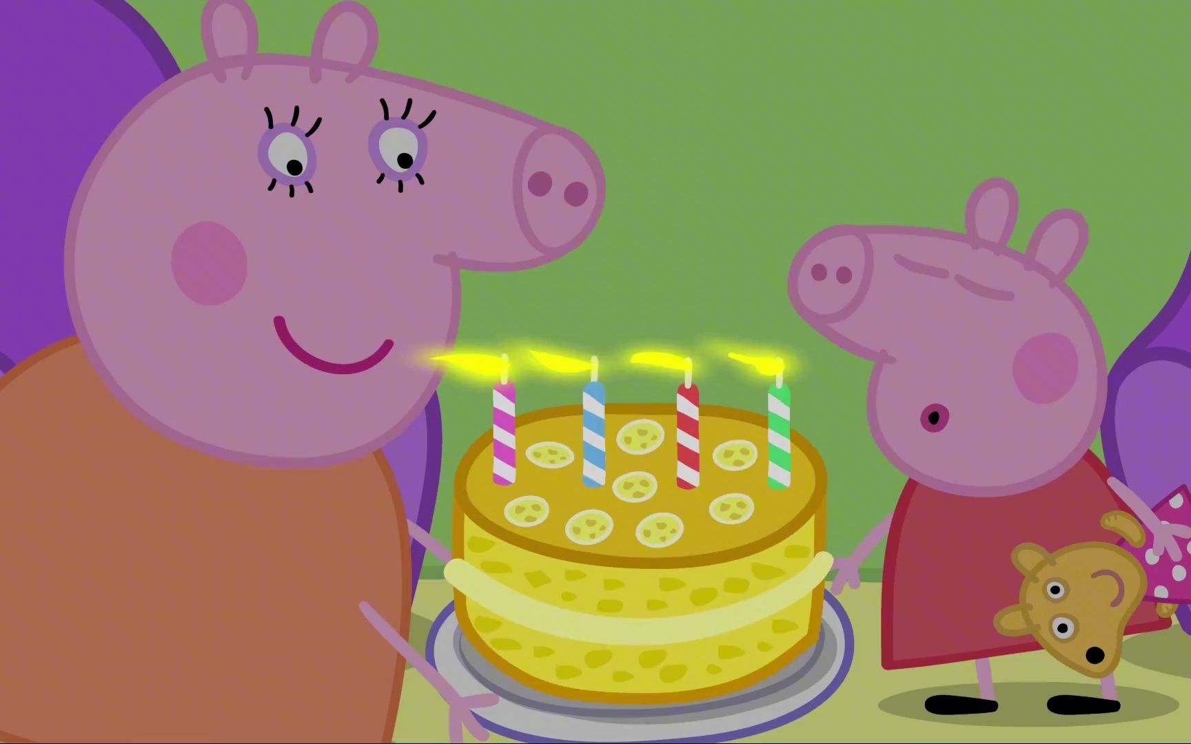 小猪佩奇:猪爸爸在佩奇生日派对上表演魔术,孩子们都觉得很神奇