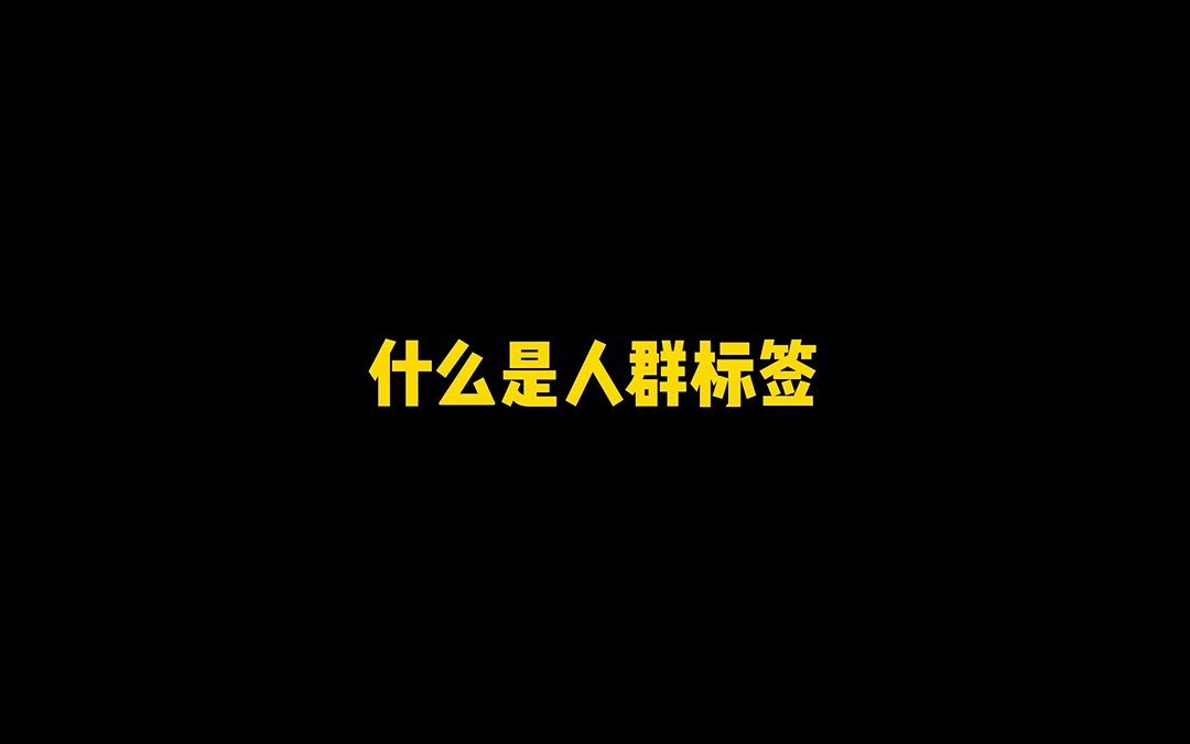 什么是人群标签?哔哩哔哩bilibili