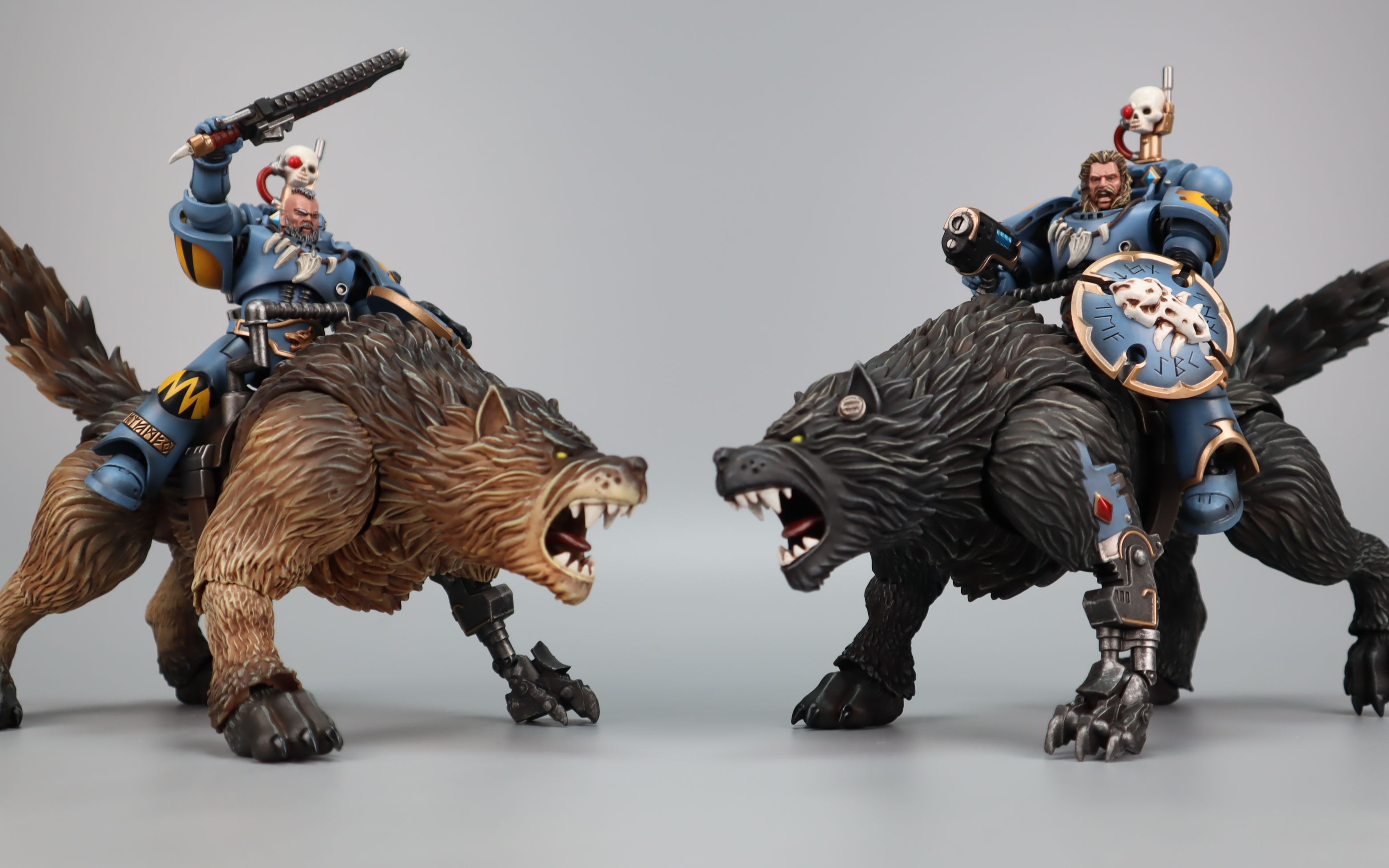 【开盒分享】暗源 战锤40k 太空野狼 雷狼骑兵