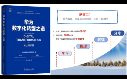 华为数字化转型之道序言二(陶景文)哔哩哔哩bilibili