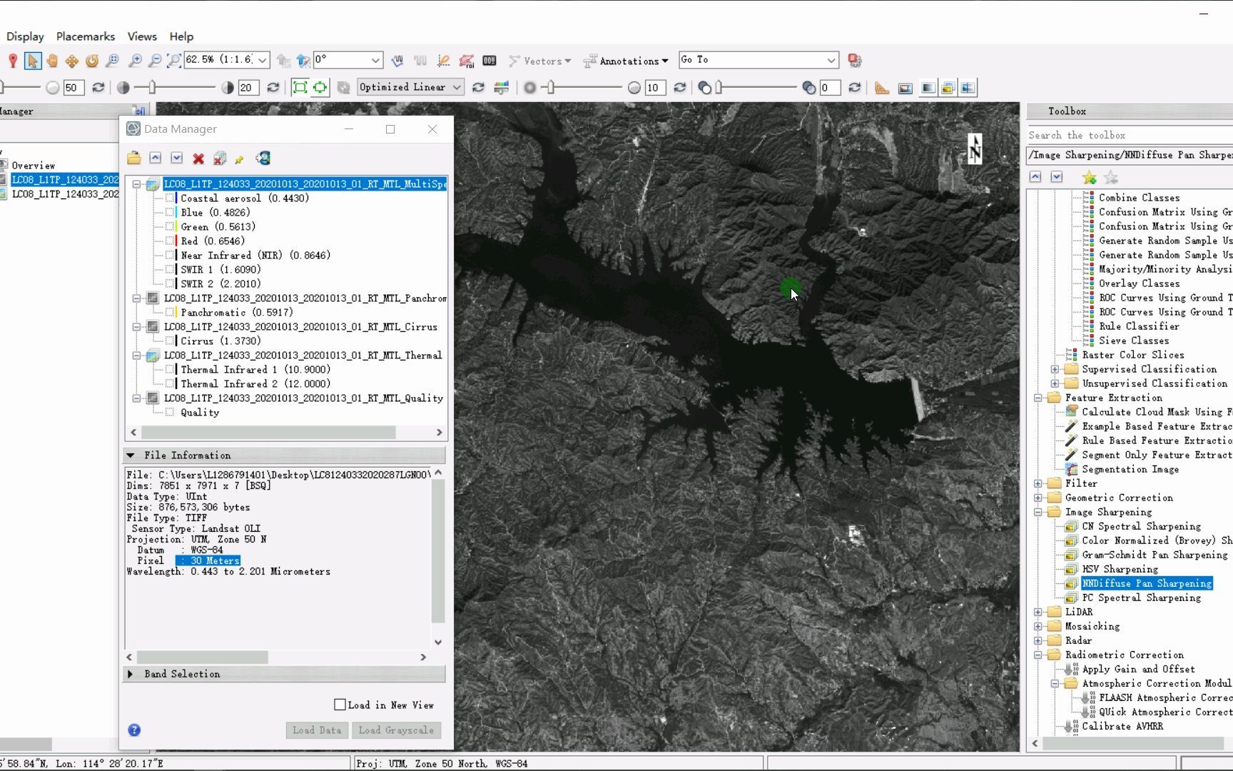 图像融合——Landsat 8 oli影像哔哩哔哩bilibili