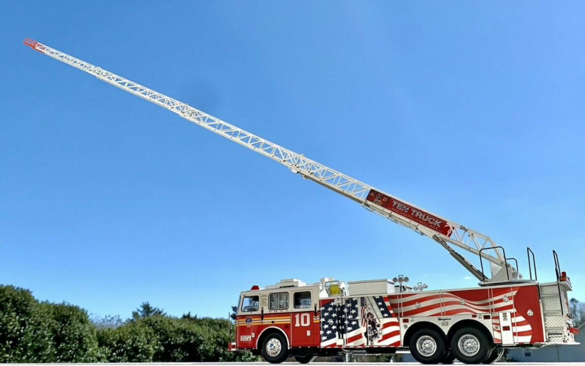 code3 10号云梯消防车 32比例 关联 twh tlv dcp wsi fire replicas