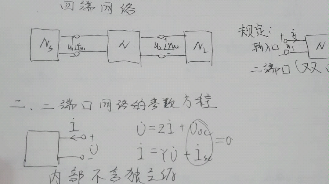 第十六章二端口网络的参数方程学习记录哔哩哔哩bilibili