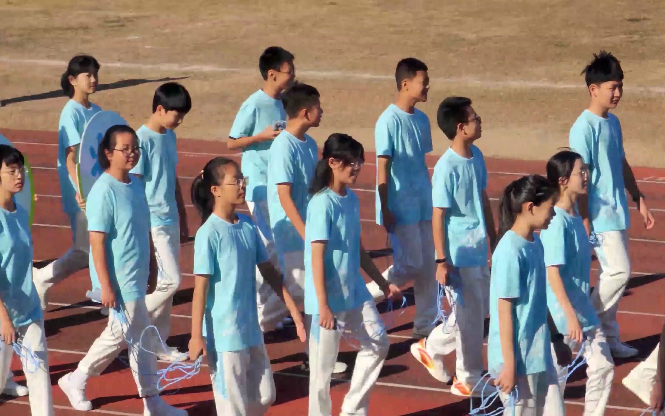 瑞安市安阳实验中学第21届田径运动会进场式