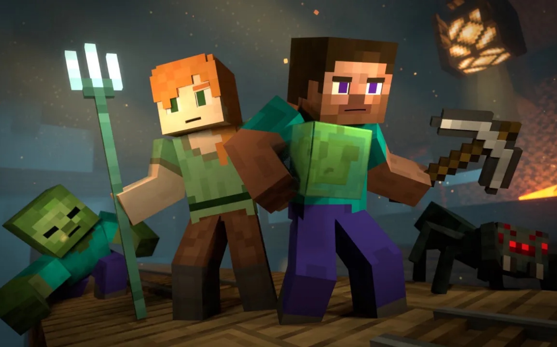 [bps]steve and alex life史蒂夫与艾利克斯的生活4:废弃矿井(60帧)