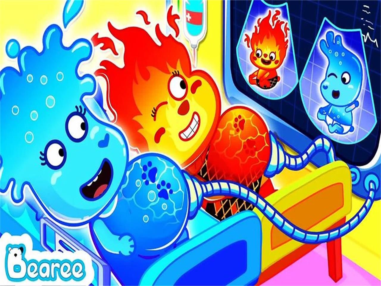 搞笑动画:冰宝宝遇到火宝宝,他们会擦出怎样的火花呢