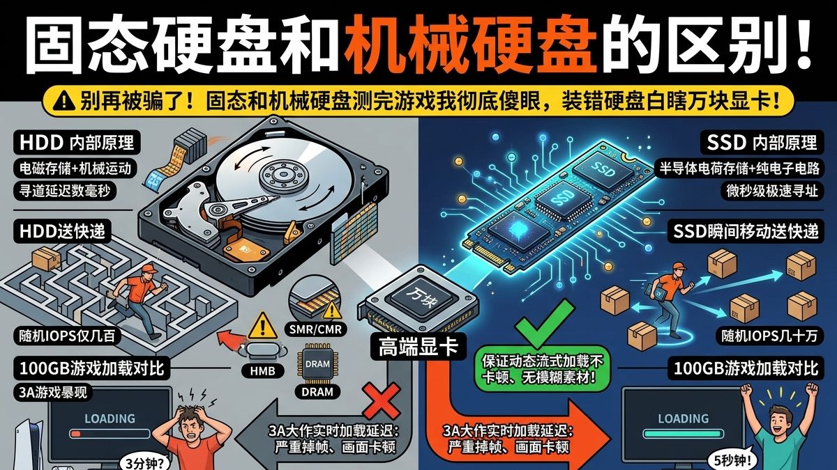 固态硬盘和机械硬盘的区别