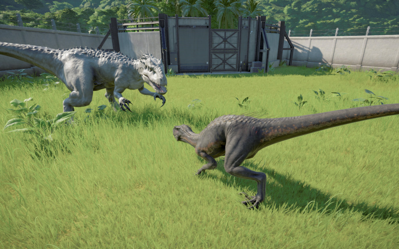 侏罗纪世界进化狂暴龙vs狂迅猛龙谁更胜一筹