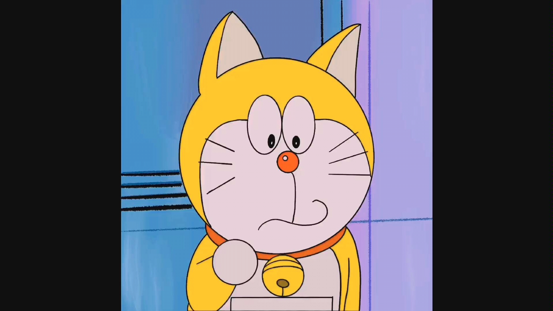 procreate画一只黄色的哆啦a梦