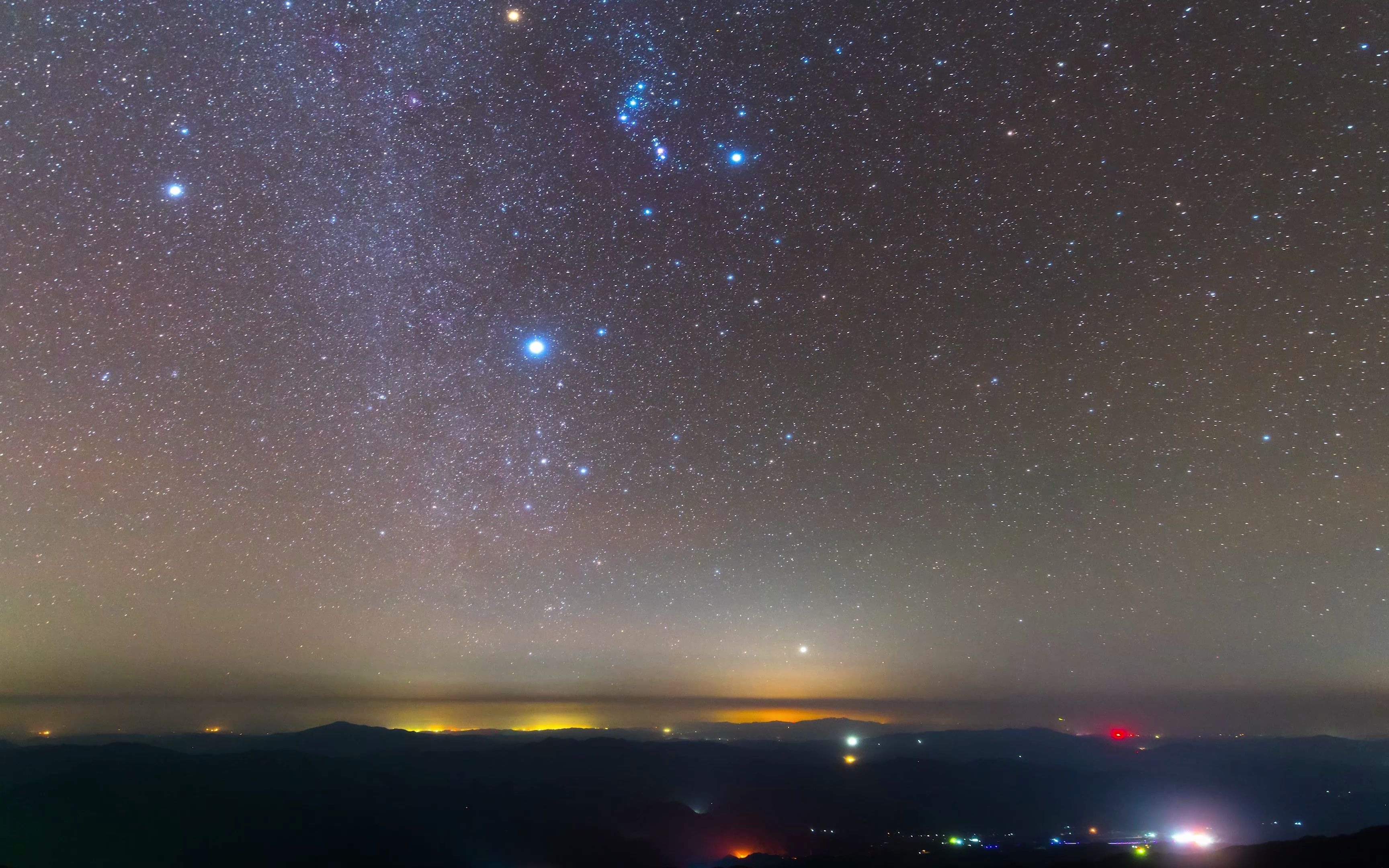 湖南大围山星空《人间忽晚,山河已秋》