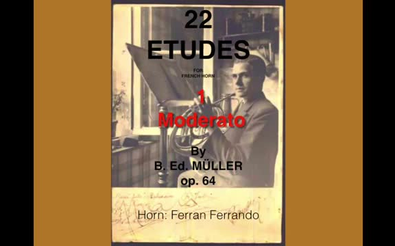 Muller 34 Studies for Horn Vol.1 缪勒34首圆号练习曲(前22首)哔哩哔哩bilibili