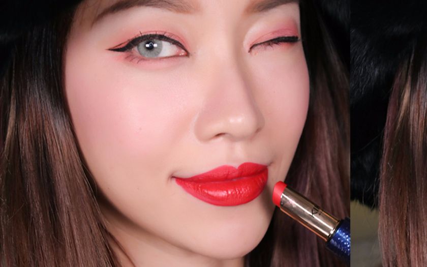 【扇子】平价中毒色口红试色,冬天日常妆也非常好驾驭哦!