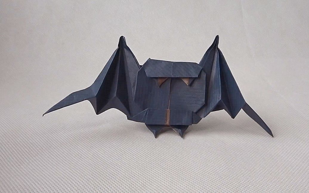 「diy纸艺系列」教你学习如何折纸蝙蝠小精灵,孩子们都喜欢