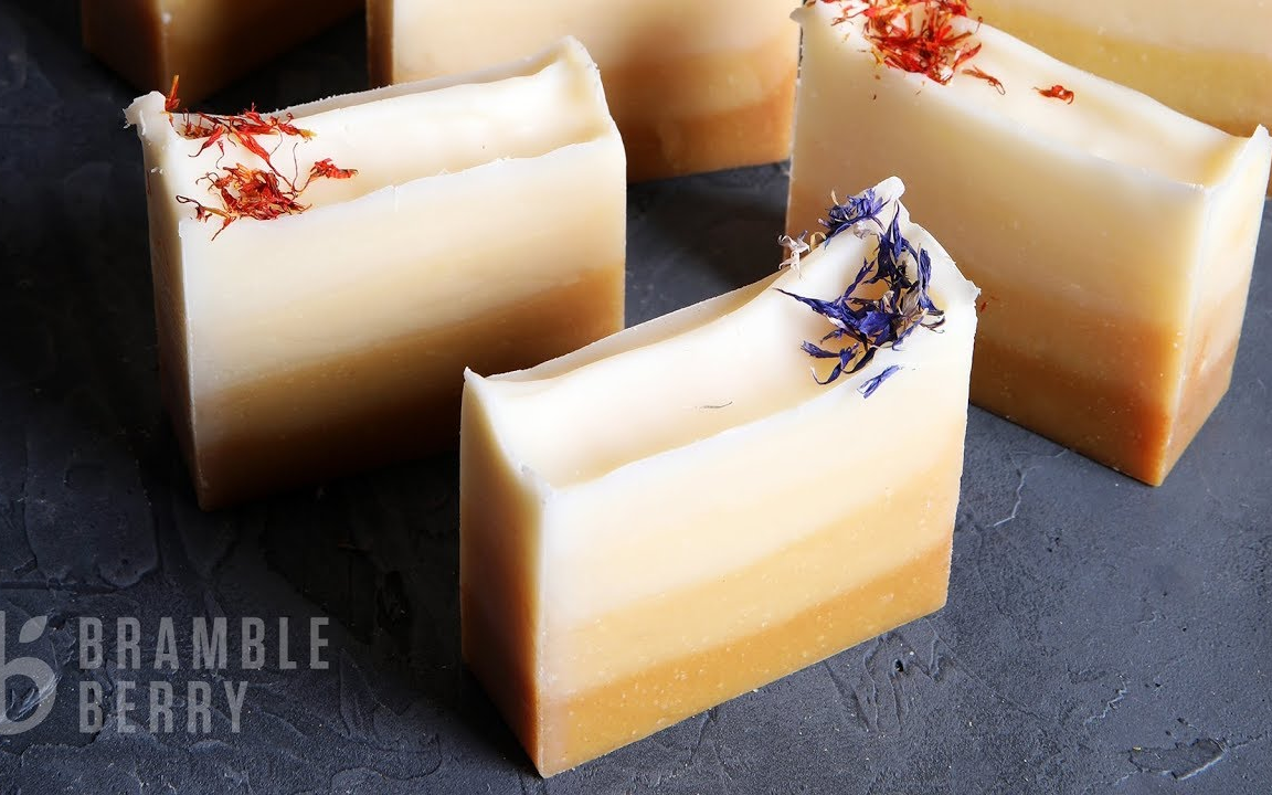 手工姜黄渐变手工皂(配比)