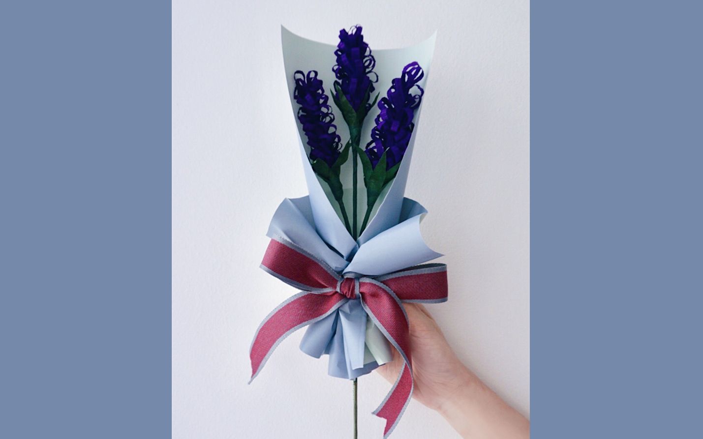 韩式花束包装:薰衣草