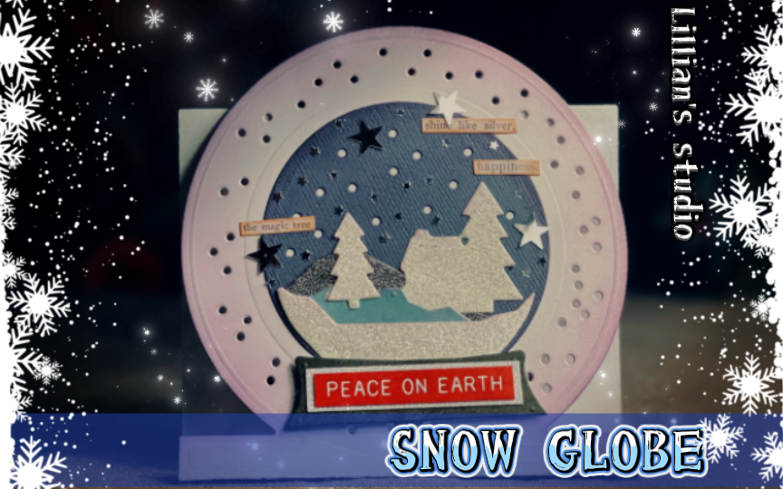 【lillians studio】snow globe96(elizabeth craft designs 1919)