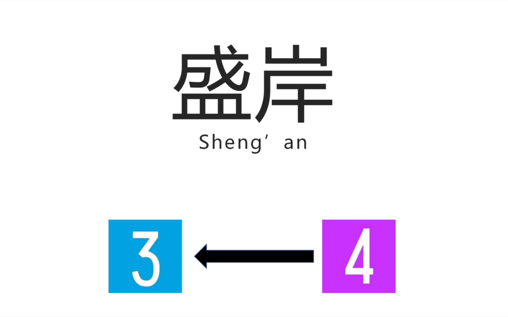 【无锡地铁换乘站】盛岸站(shengan station)4号线→3号线换乘过程