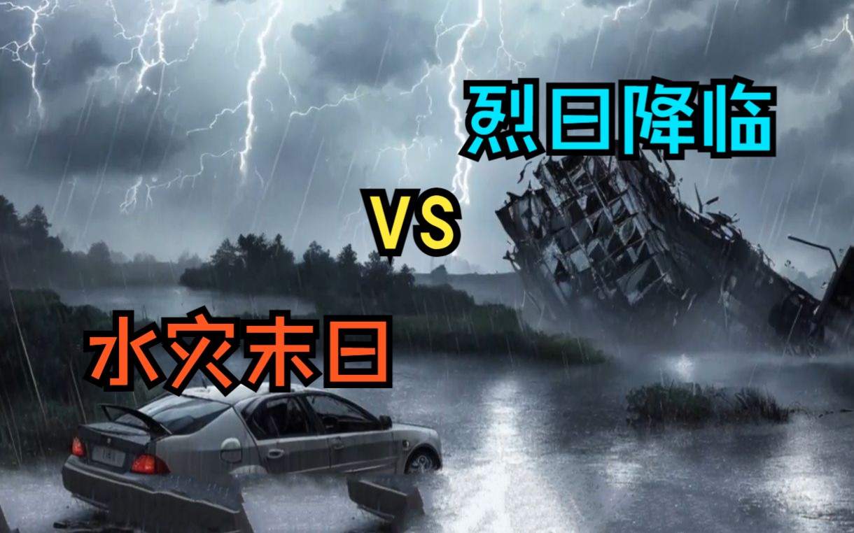 [图]一口气看爽《水灾末日+烈日降临》起初没有人在意这场灾难，直到雨下了整整一年，今年的夏天会超过50度