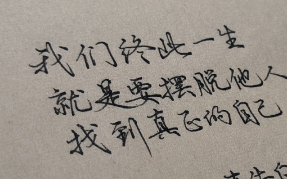 “我们终此一生,就是要摆脱他人的期待,找到真正的自己.”|手写书籍文案系列|《无声告白》(一)哔哩哔哩bilibili